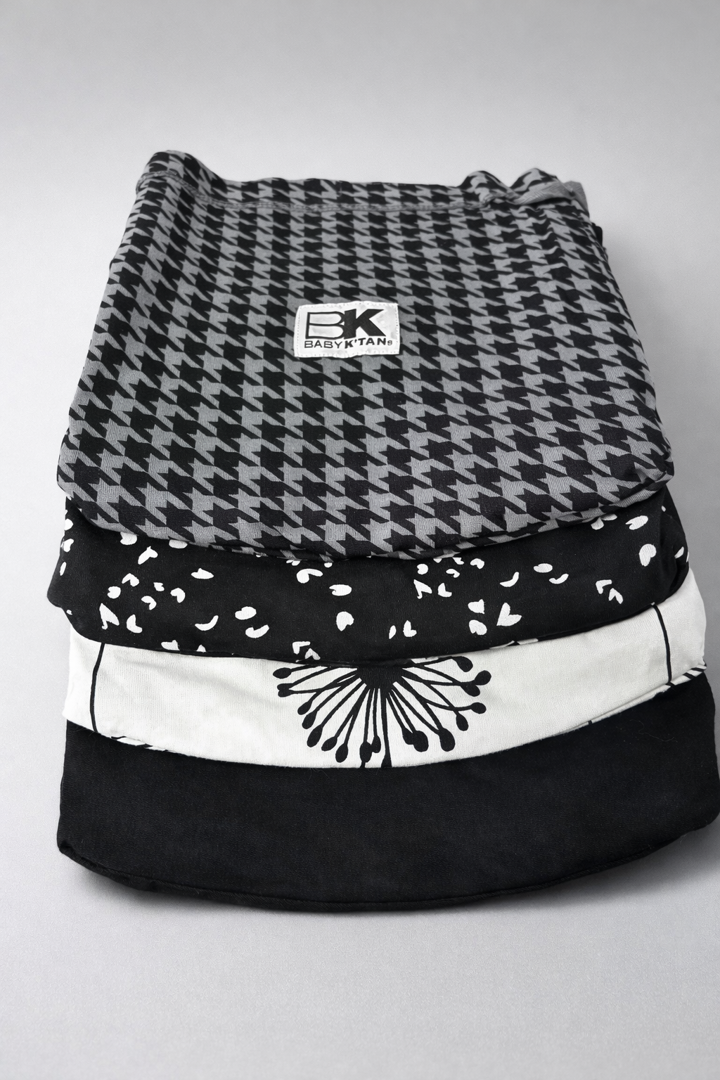 Replacement Sash Bundle for Baby K’tan – Black & 3 Mixed Colors
