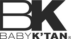 Baby K'tan logo in tan, representing a brand focused on babywearing solutions.