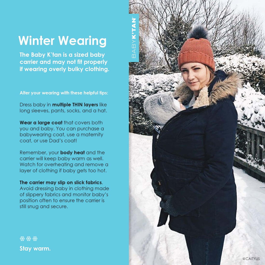 Babywearing in the Winter: 4 Tips for Keeping it Comfy and Safe  Baby K'tan