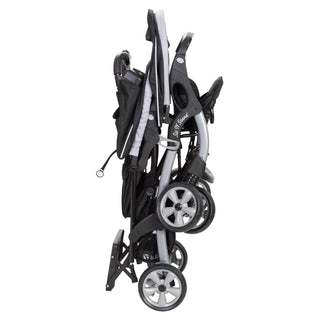 Baby Trend Sit N' Stand Easy Fold Travel Toddler & Baby Double Stroller, Stormy