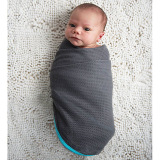 Baby K'tan Baby Swaddle | Teal-Charcoal