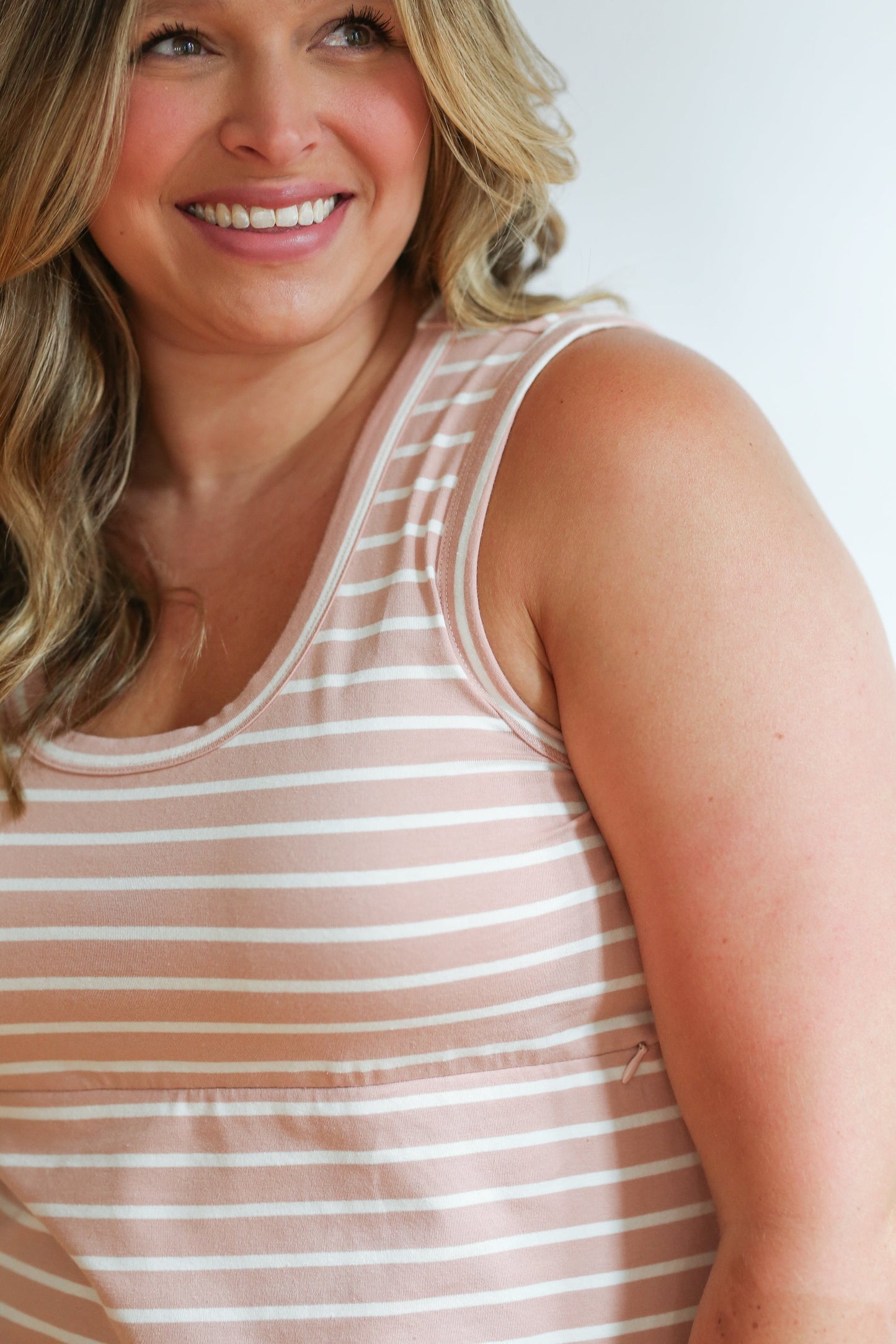 FINAL SALE - Invisible Zip Breastfeeding Tank Top