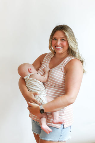 FINAL SALE - Invisible Zip Breastfeeding Tank Top
