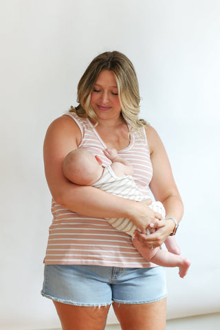 FINAL SALE - Invisible Zip Breastfeeding Tank Top