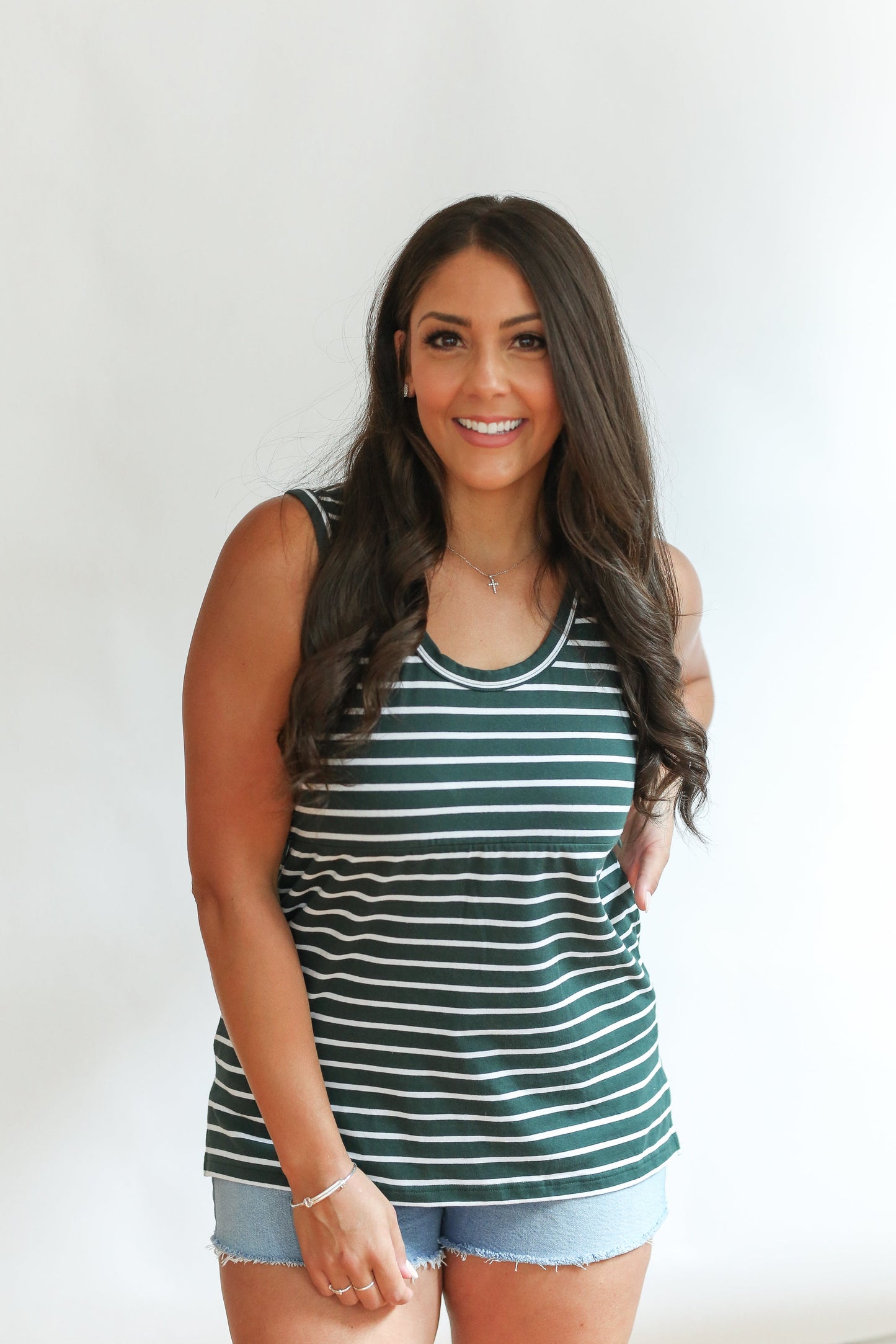 FINAL SALE - Invisible Zip Breastfeeding Tank Top