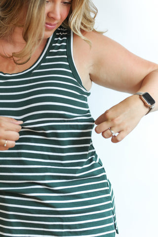 FINAL SALE - Invisible Zip Breastfeeding Tank Top