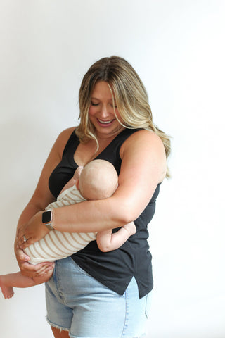 FINAL SALE - Invisible Zip Breastfeeding Tank Top