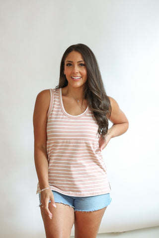 FINAL SALE - Invisible Zip Breastfeeding Tank Top