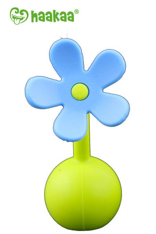 Haakaa Gen 1 Silicone Breast Pump 4 oz and Silicone Flower Stopper Set