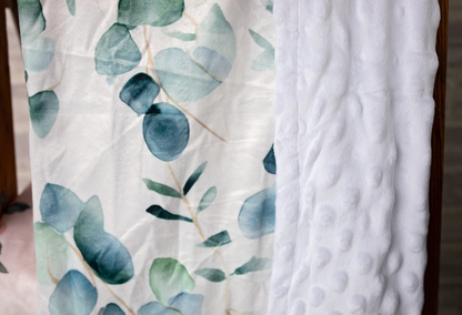 Textile with leaf pattern and textured surface