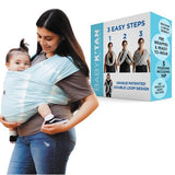 Baby K'tan Slings Baby K’tan Pre-Wrapped Ready To Wear -Baby Carrier - Misty Blue