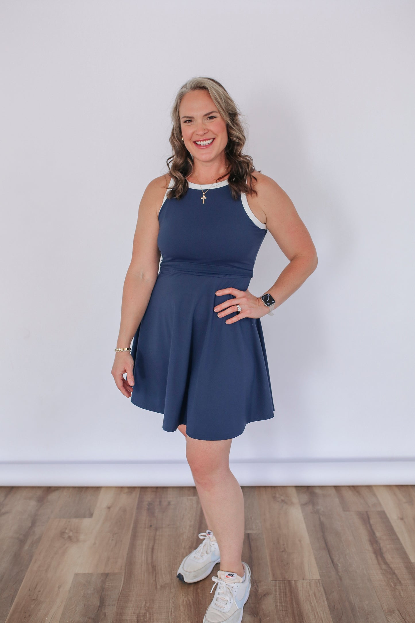 The Courtside Nursing Tennis Dress – Breastfeeding Friendly