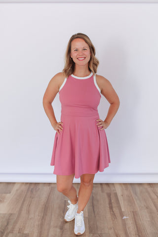 The Courtside Nursing Tennis Dress – Breastfeeding Friendly