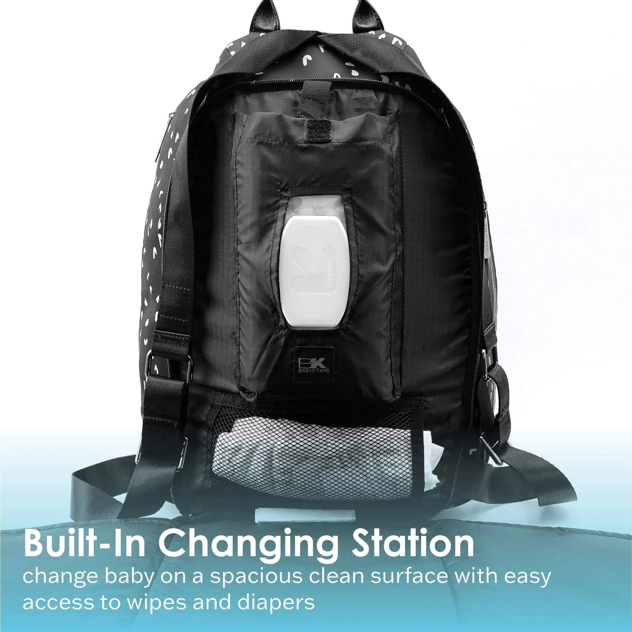 Grey and online tan changing bag