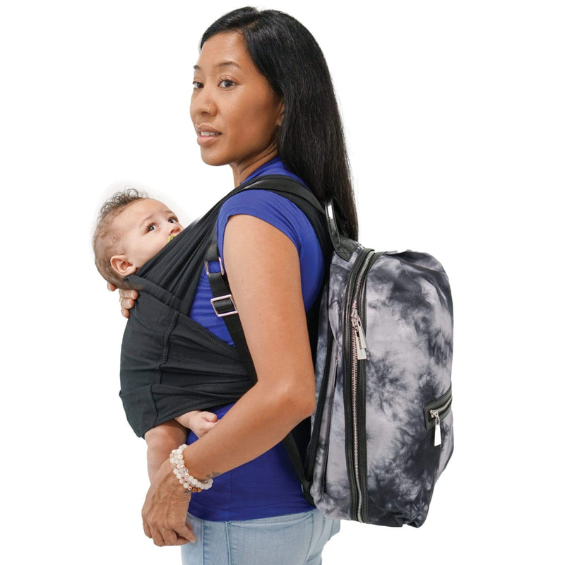 Baby K'tan Sojourn Backpack Diaper Bag in Black Mesh