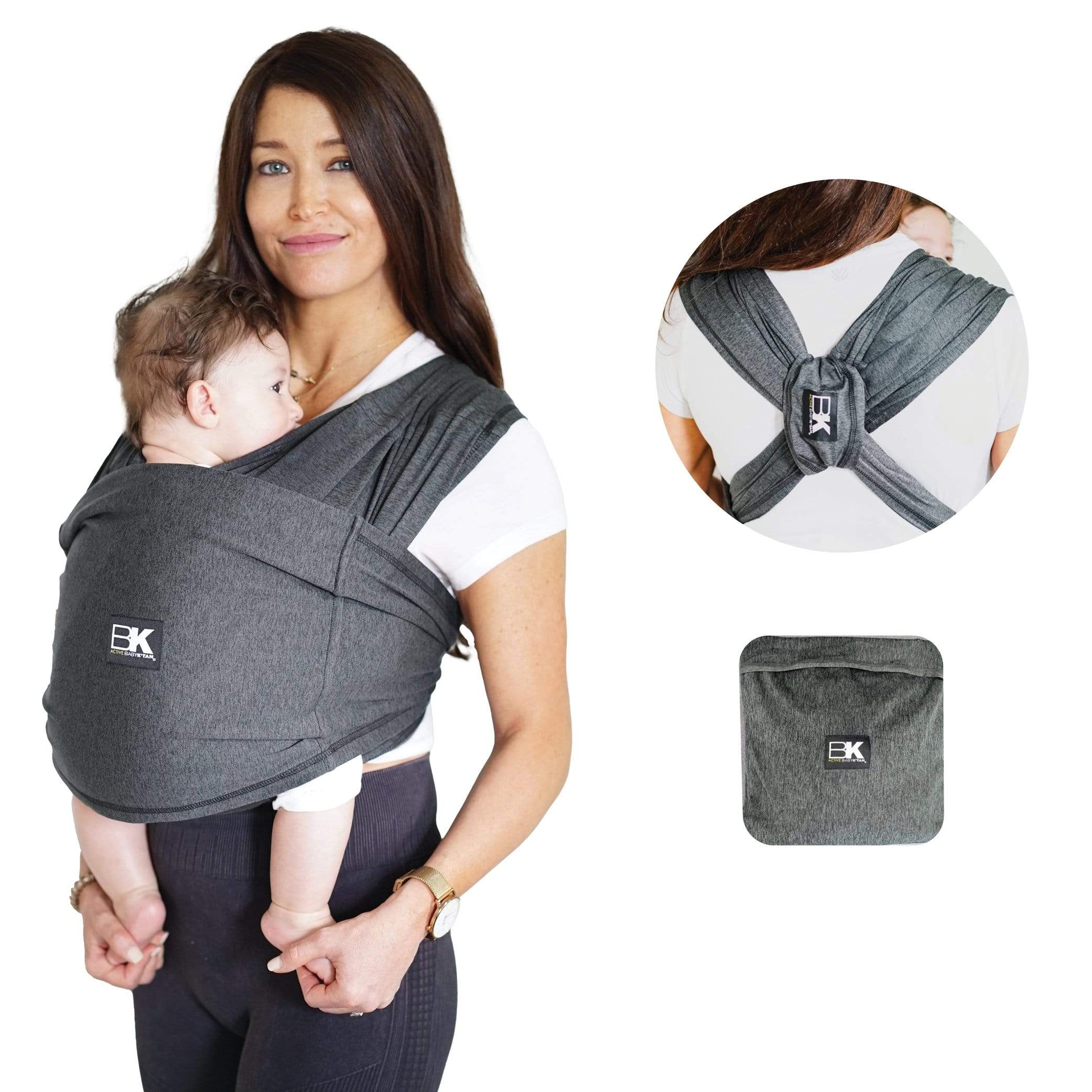 Baby K'tan Pre-Wrapped Ready To Wear Baby Carrier Active Black
