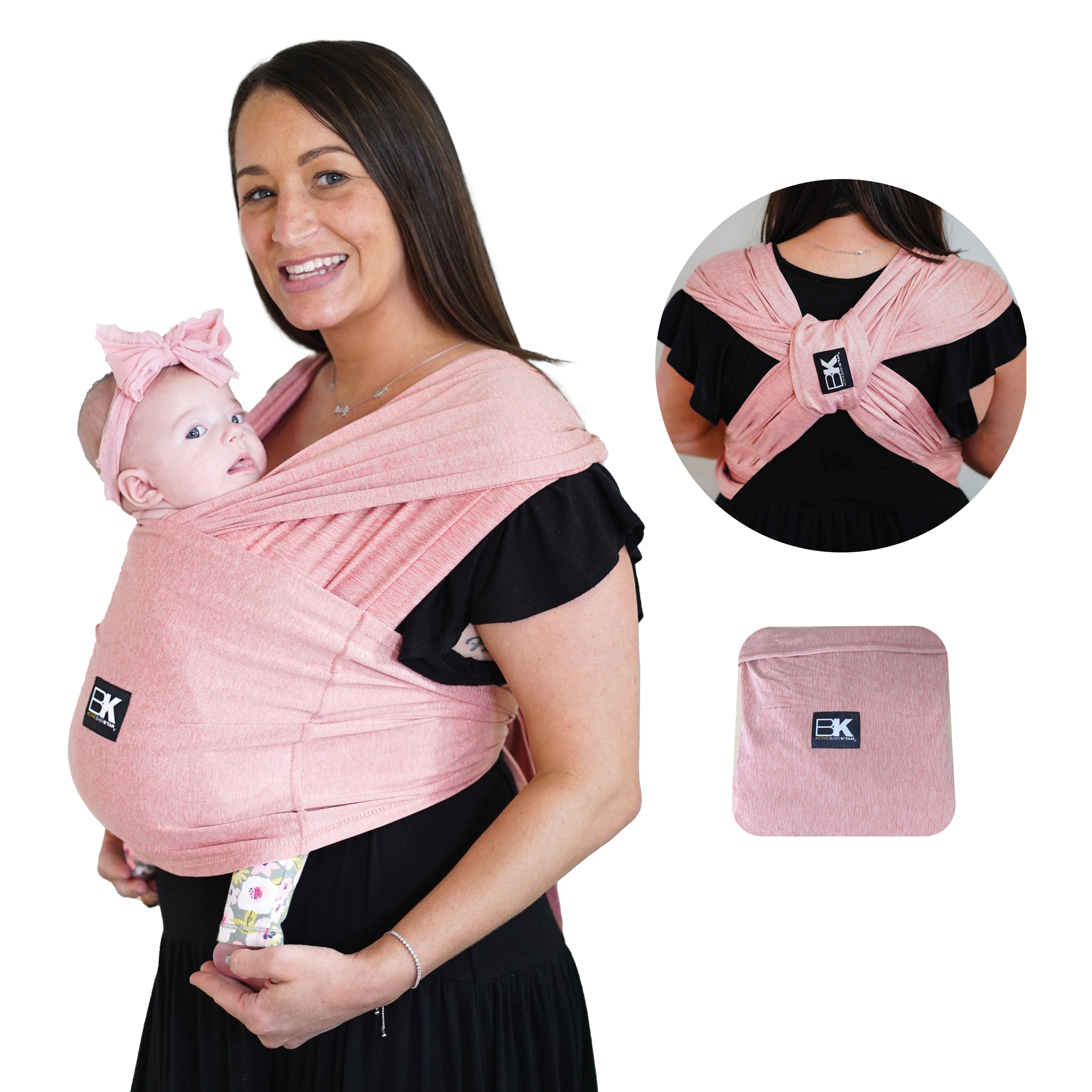 Baby K’tan Pre-Wrapped Ready To Wear - Active Yoga Heather Coral - Baby  Carrier