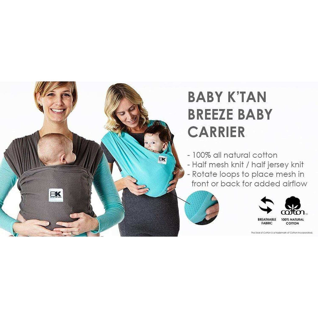 Baby K’tan PreWrapped Ready To Wear Baby Carrier Breeze Black Baby