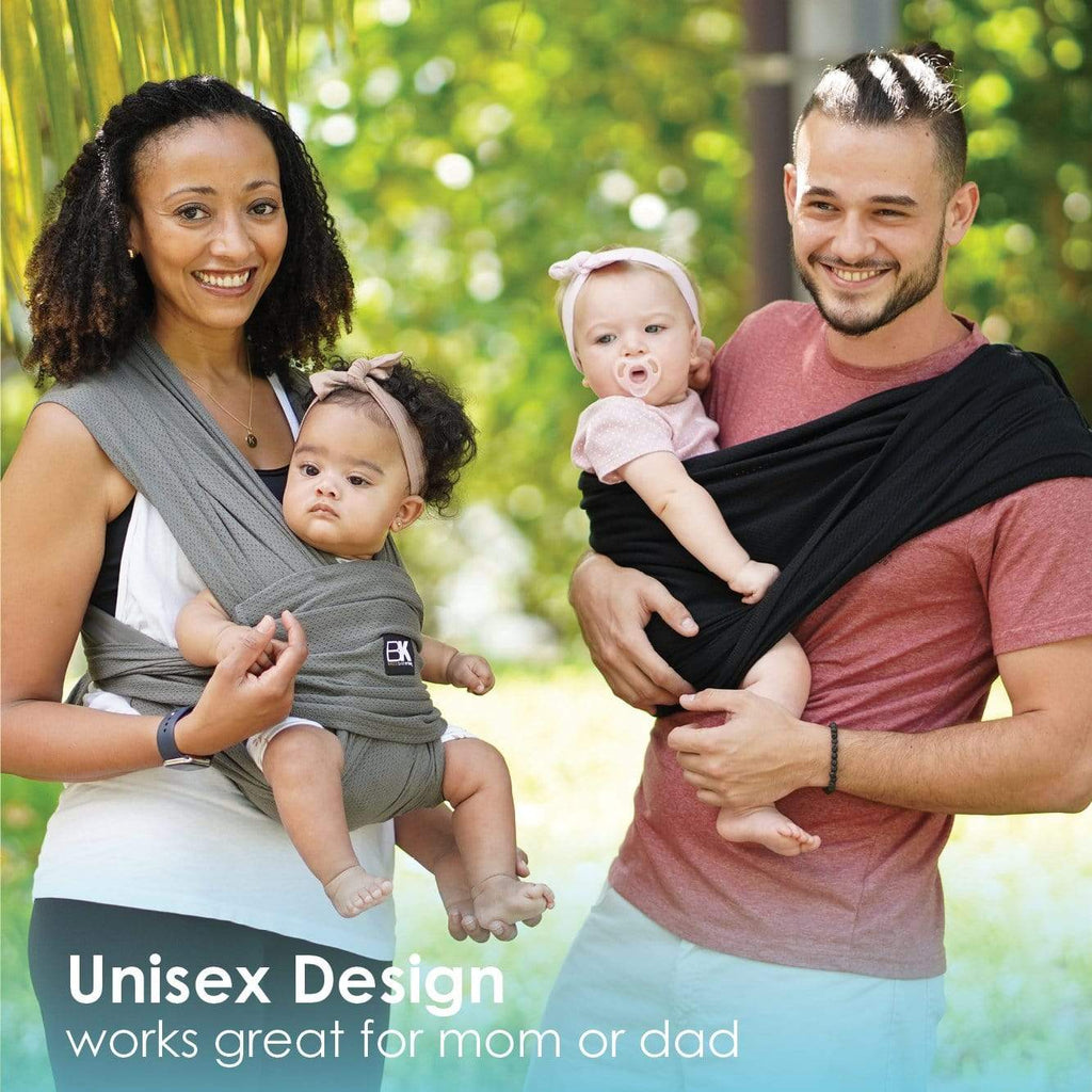 Baby K’tan PreWrapped Ready To Wear Baby Carrier Breeze Black Baby