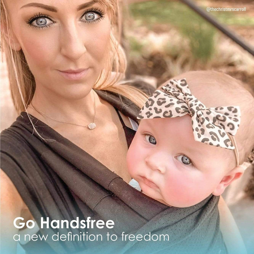 Baby K’tan PreWrapped Ready To Wear Baby Carrier Breeze Black Baby