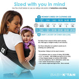 Baby K'tan Slings Baby K'tan Pre-Wrapped Ready To Wear Baby Carrier - Original Black