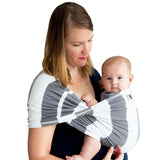 Baby K'tan Slings Baby K’tan Print Baby Carrier - Charcoal Stripe