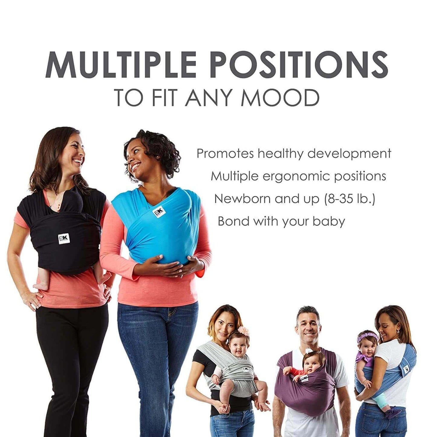 Baby K'tan Slings Baby K’tan Print Baby Carrier - Floral Garden