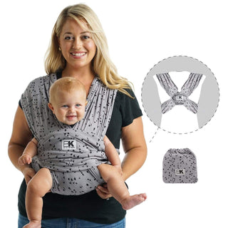 Baby K'tan Slings Baby K’tan Print Baby Carrier - Sweetheart Grey