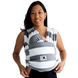 Baby K'tan Slings Charcoal Stripe / X-Small Baby K’tan Print Baby Carrier - Charcoal Stripe