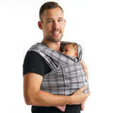 Baby K'tan Slings Mad for Plaid Grey / X-Small Baby K’tan Print Baby Carrier - Mad for Plaid Grey