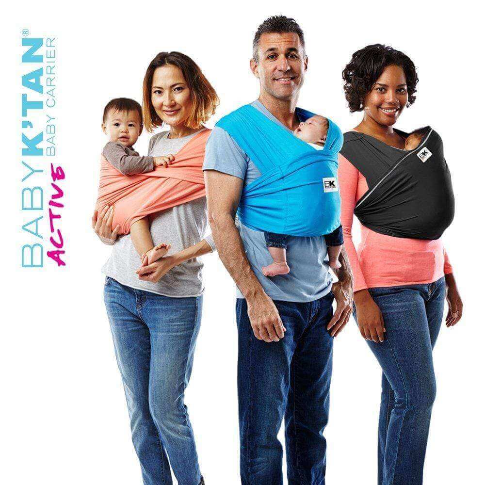 Baby K'tan Soft Carriers Baby K’tan Active Baby Carrier - Ocean Blue